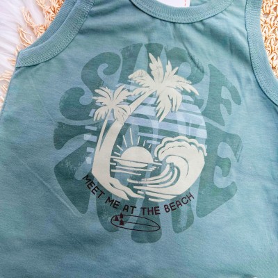 Conj. Regata Meet Me at the Beach e Bermuda em Linho - Verde